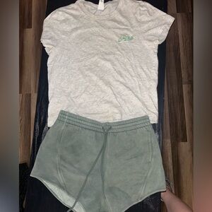 PINK Victoria's Secret Green Athletic Shorts